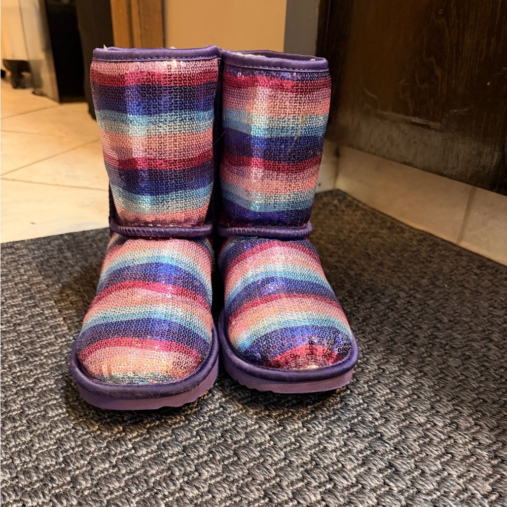 UGG Purple sequin sparkle boots - Picture 7 of 7